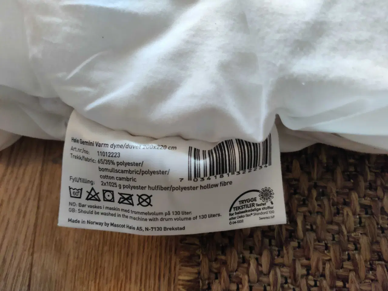 Billede 3 - Høje dyne 2x1025 gram polyester fyld