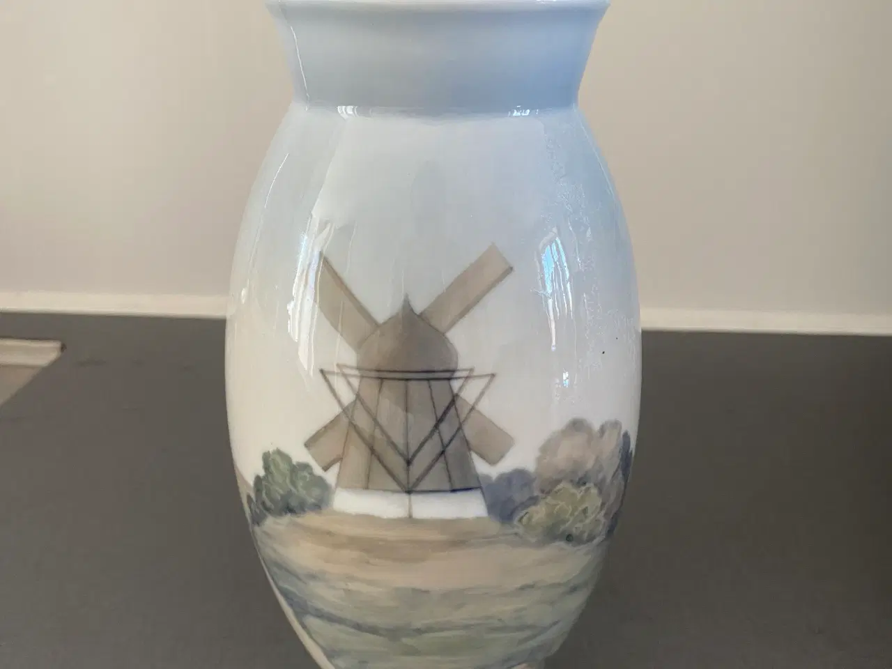 Billede 1 - B&G vase med mølle