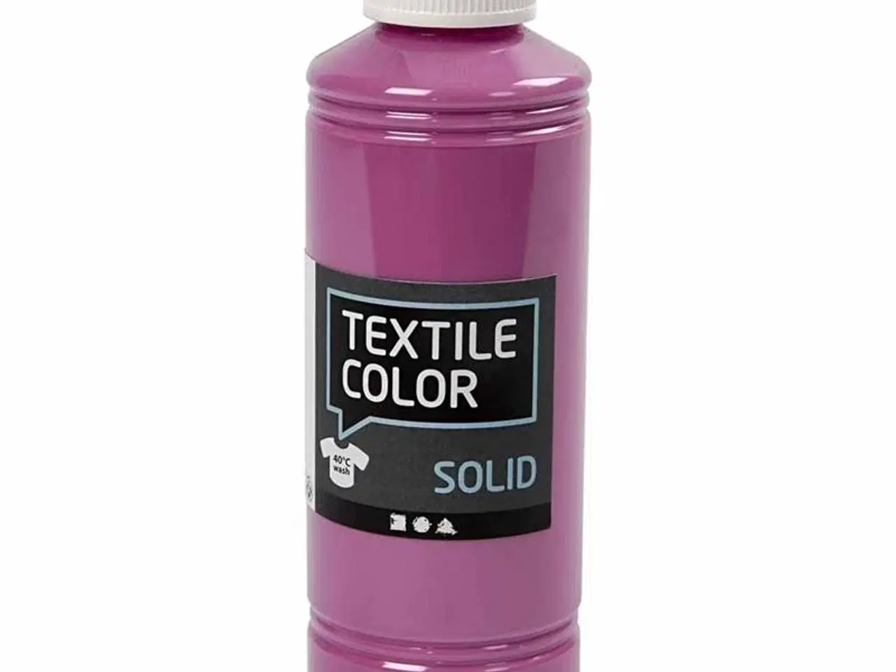 Billede 1 - Textile Solid Fuchsia - Dækkende Tekstilmaling 250ml