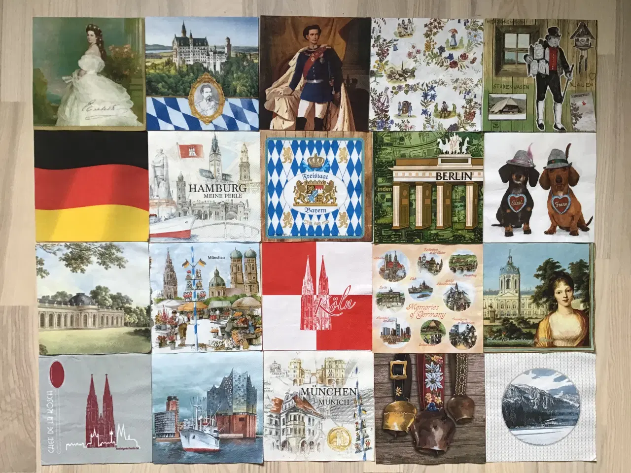 Billede 1 - Nye servietter fra 4 byer i Tyskland
