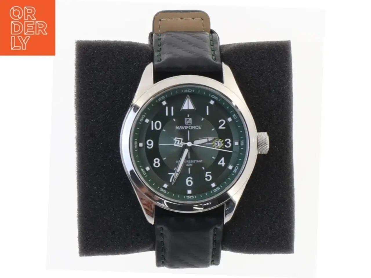 Billede 1 - Herreur med læderrem fra Naviforce (str. 25,5 cm)