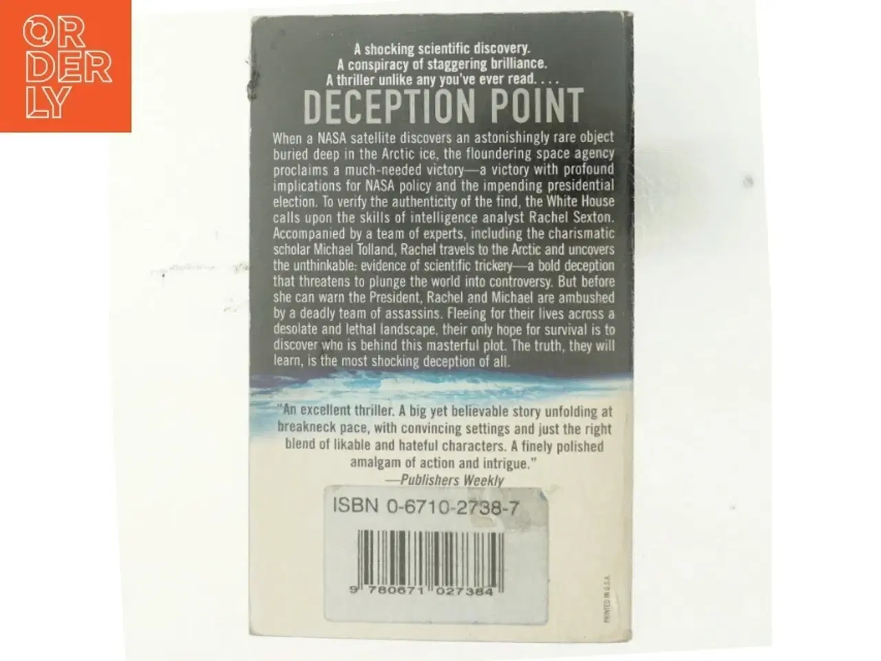 Billede 3 - Deception point af Dan Brown (Bog)