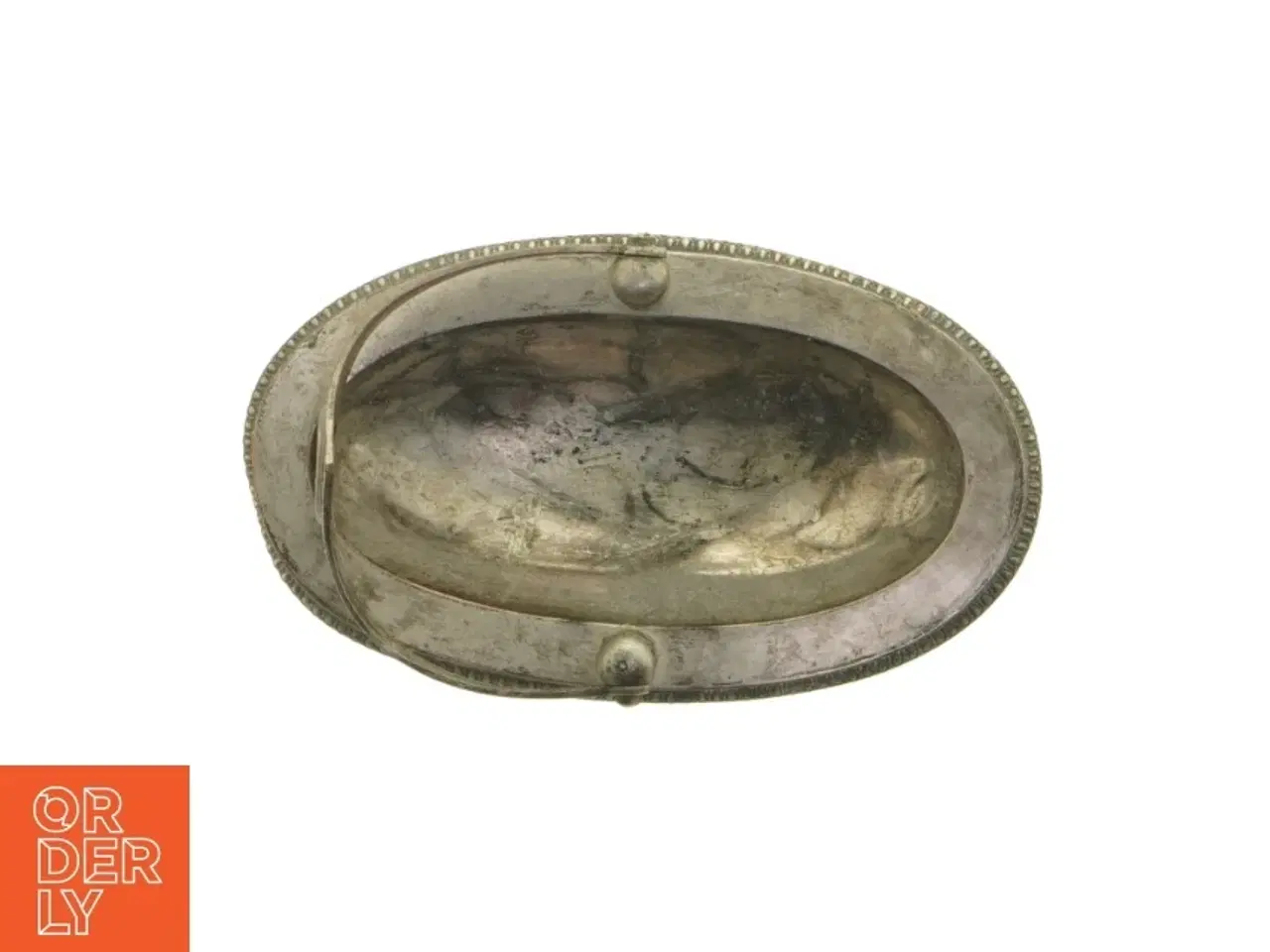 Billede 5 - Antik sølvfarvet figur (str. 19 x 11 x 7 cm)