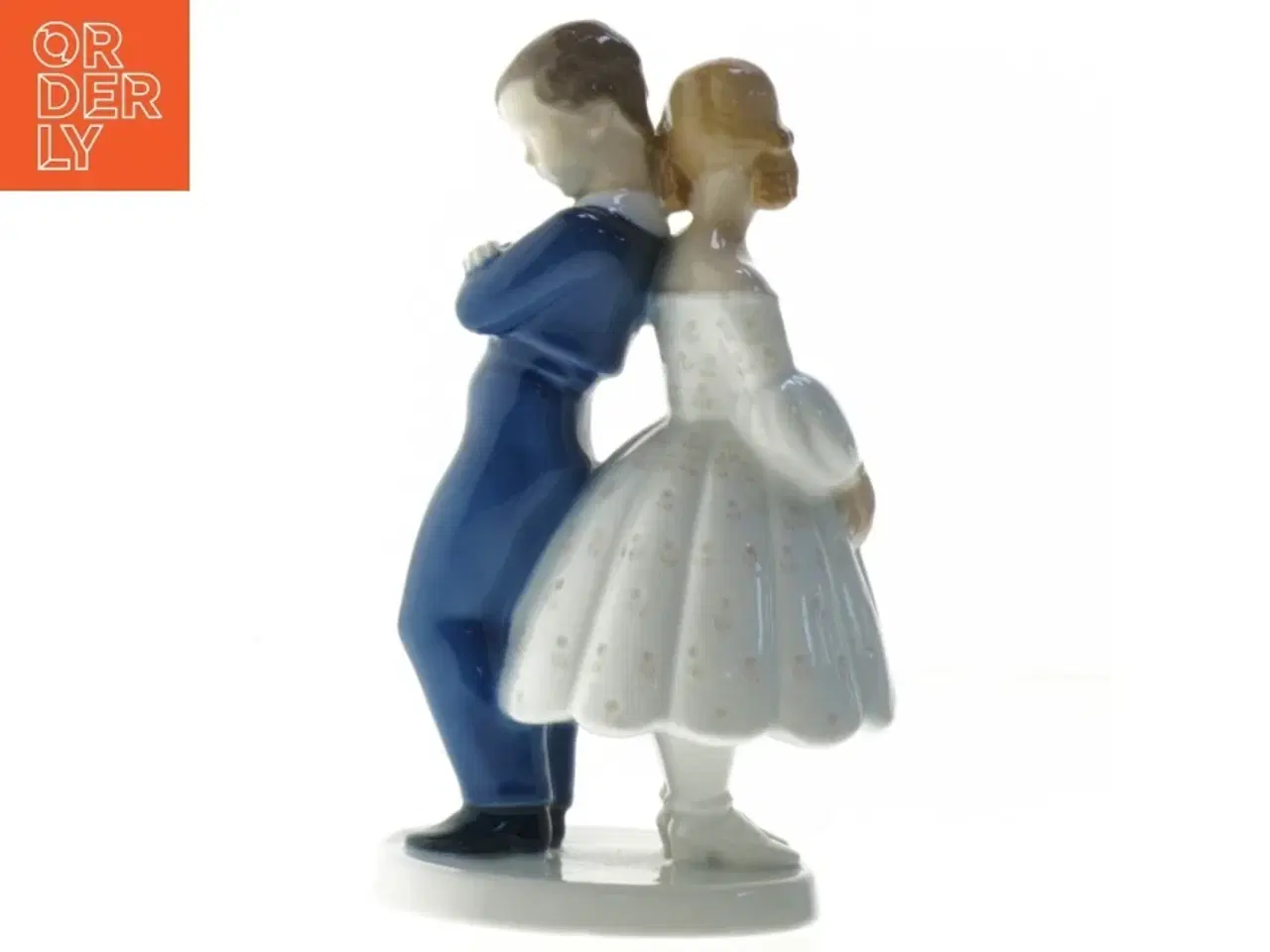 Billede 4 - Porcelænsfigur af dreng og pige fra B&G (str. 20 cm)