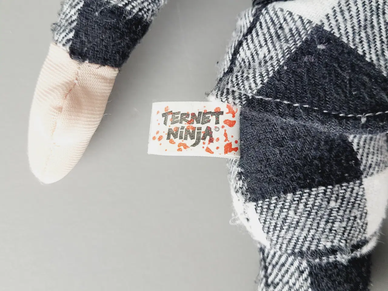Billede 2 - ⭐️. STOR Ternet Ninja Bamser - Original Sort/Hvid 
