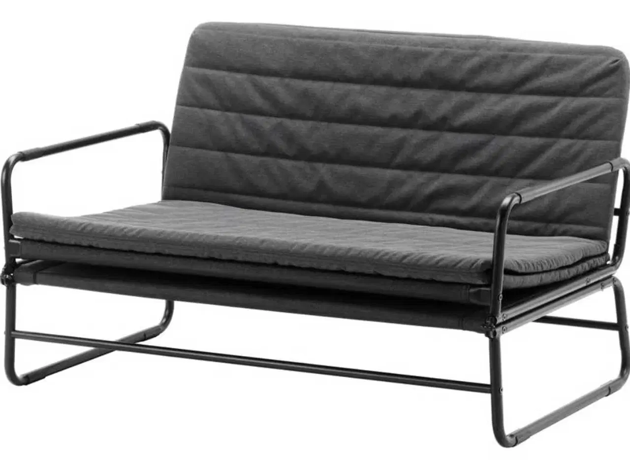 Billede 4 - Sovesofa, Knisa mørkegrå/sort