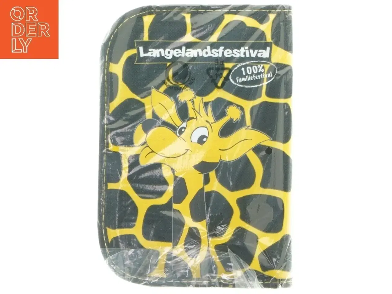 Billede 3 - Opbevaringsmappe med girafmotiv fra Langelandsfestival (str. 19,5x13 cm)