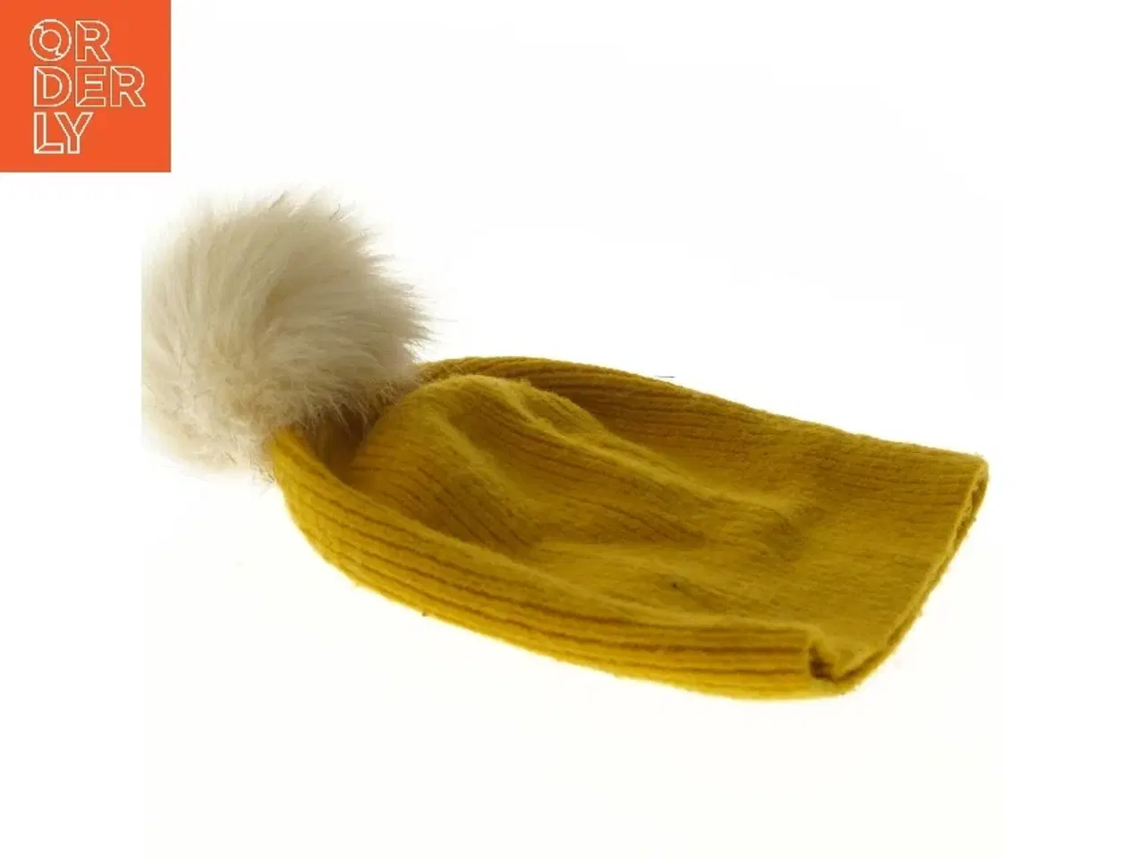 Billede 3 - Strikhue med kvast fra Pieces (str. Ø 20 cm)