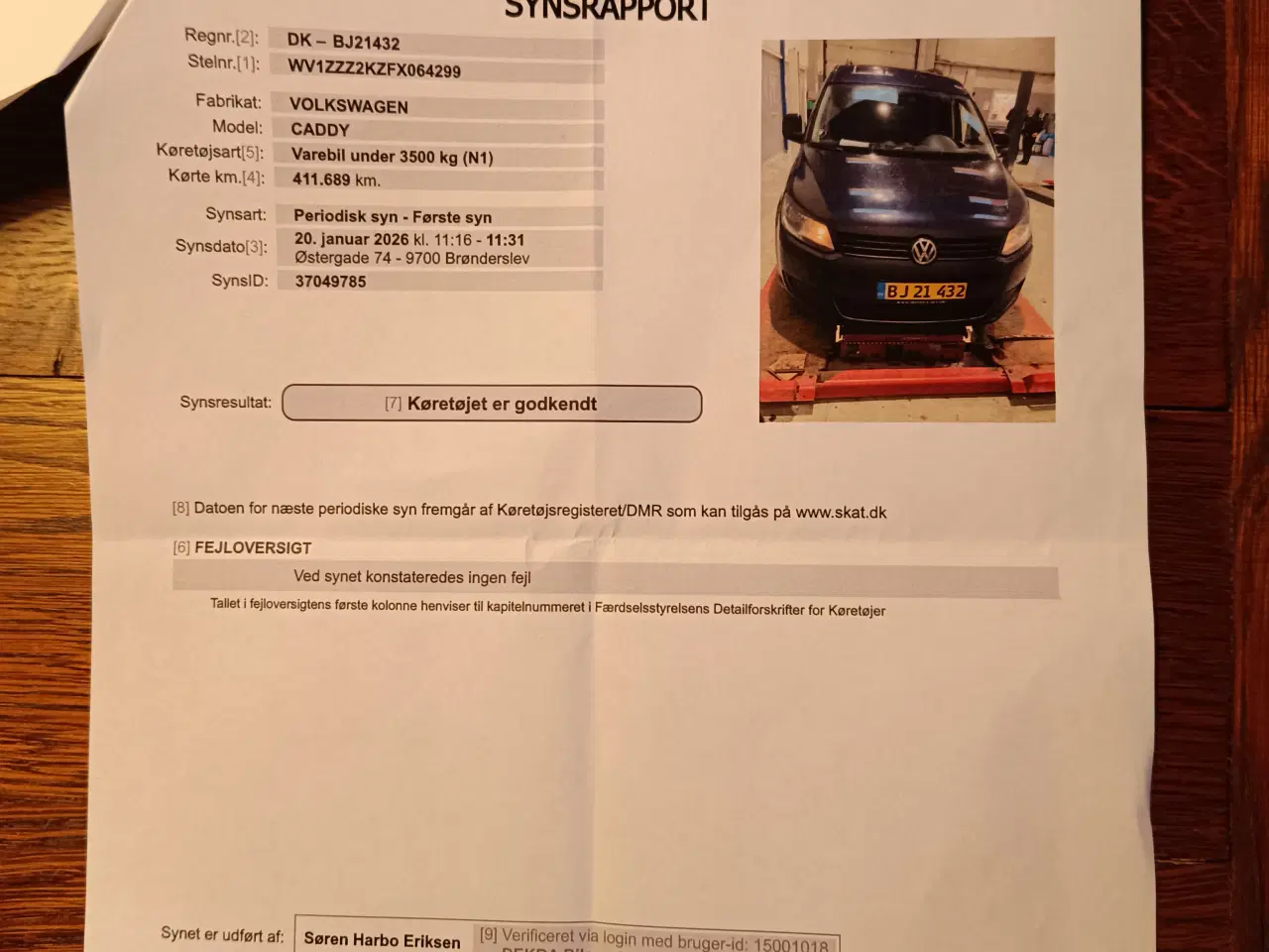 Billede 19 - 20,4 km/l - 2015 VW Caddy 1,6 TDi BMT VAN
