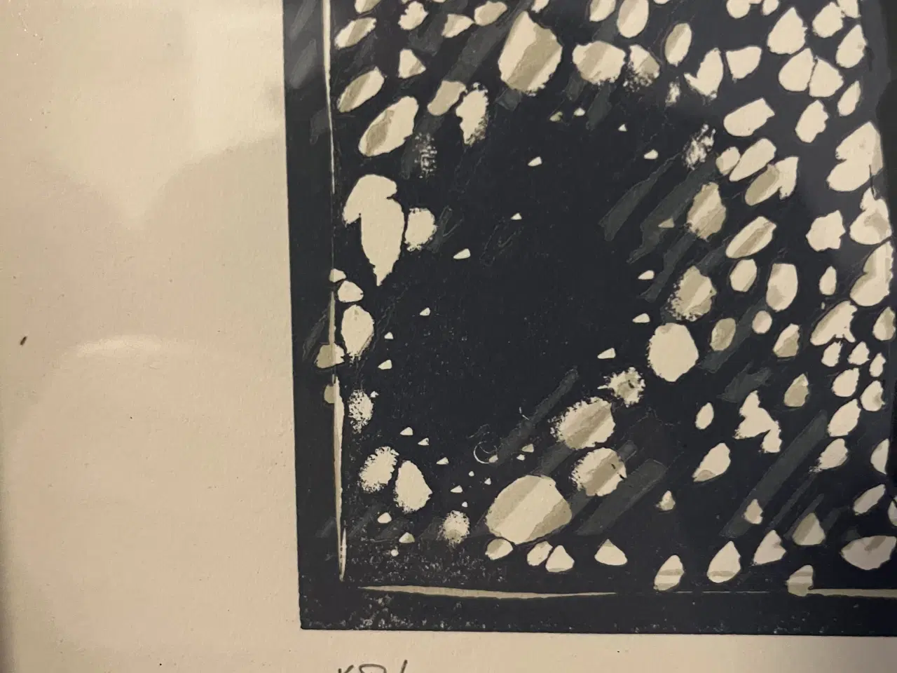 Billede 2 - Signeret lithografi af Erik heide - ulvehunde