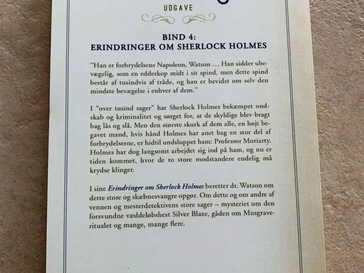 Billede 2 - Sherlock Holmes bog 