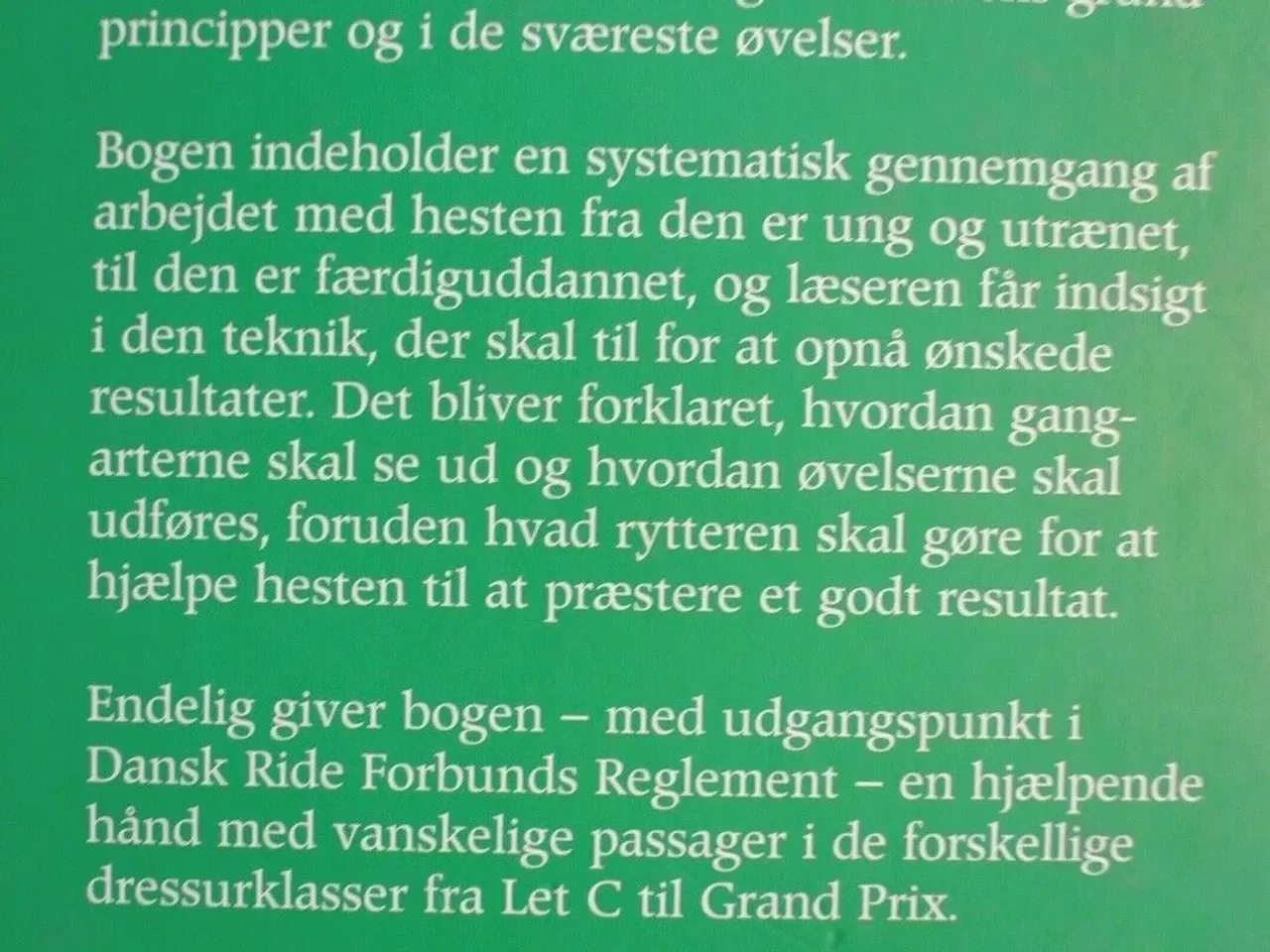 Billede 2 - dressur - fra unghest til grand prix, af johannes 