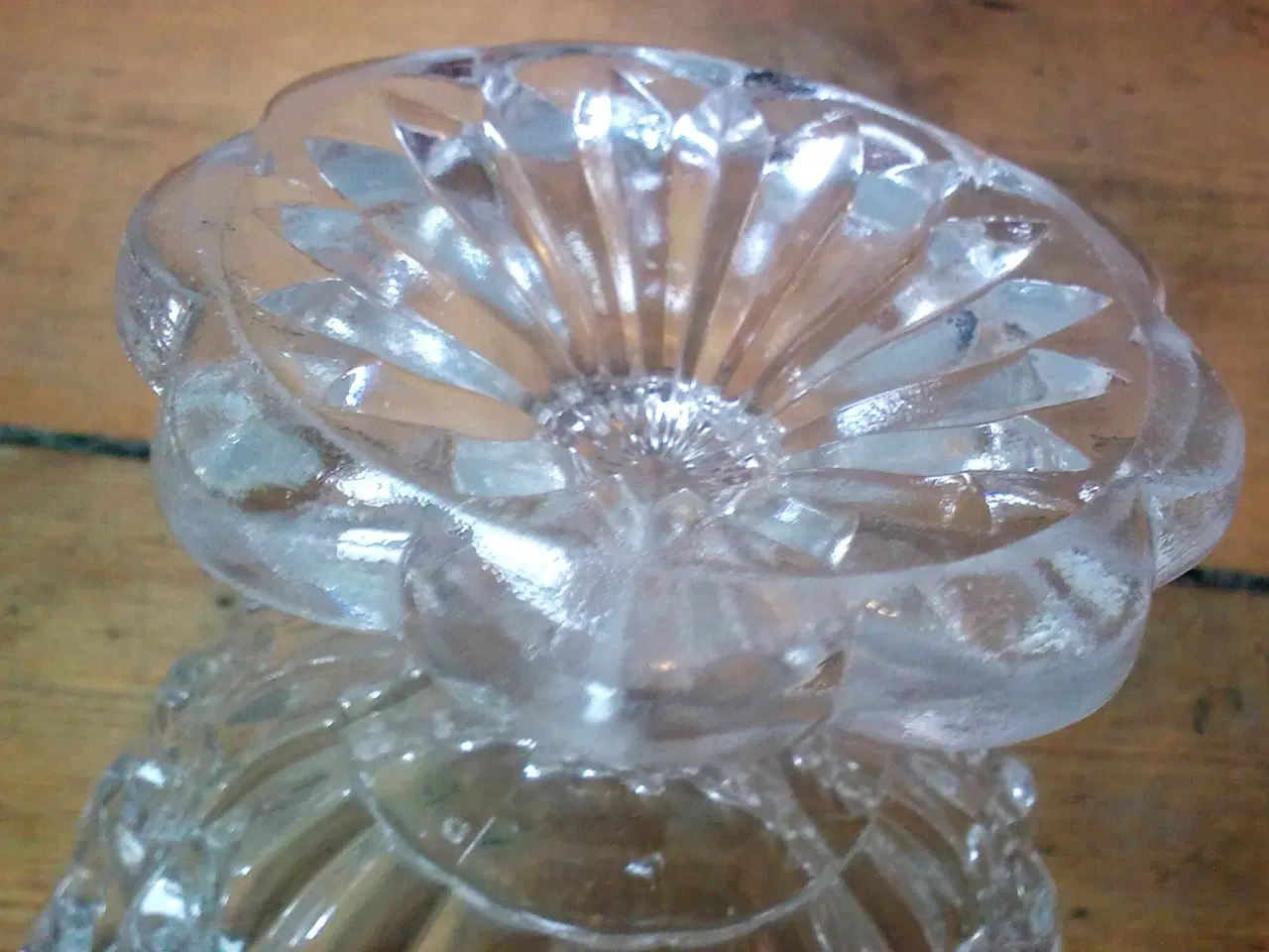 Billede 7 - Vintage antik Glas opsats eller skål evt. 2 samlet