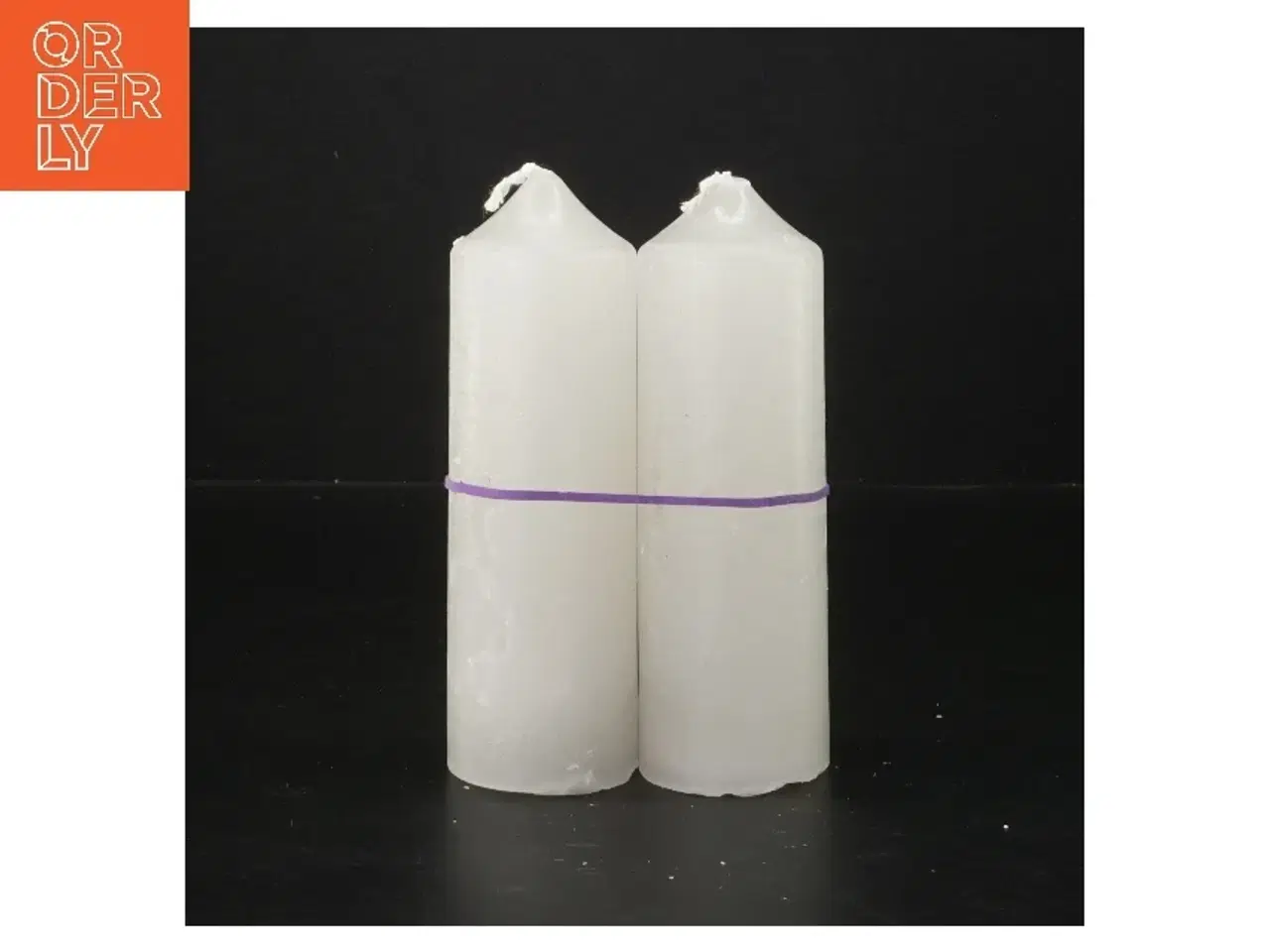 Billede 1 - Hvide cylinderformede lys (str. 15 cm)