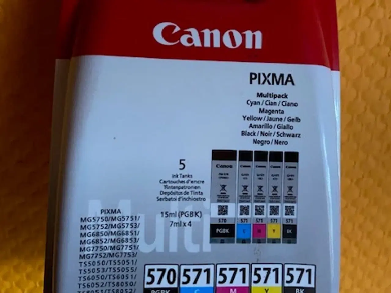 Billede 1 - Canon 570 oo 571 sæt 5 stk.