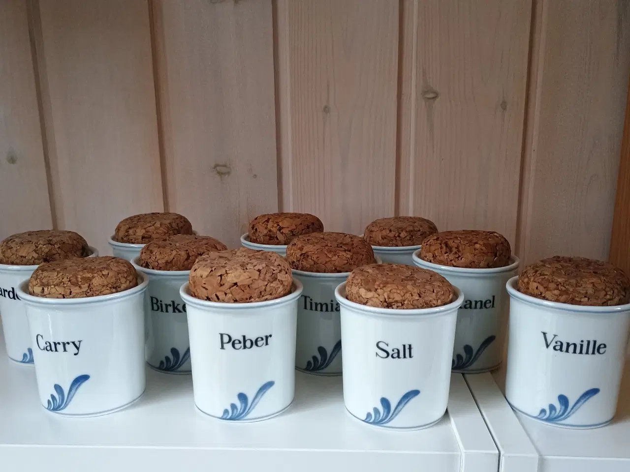 Billede 1 - Blå Studio krydderikrukker