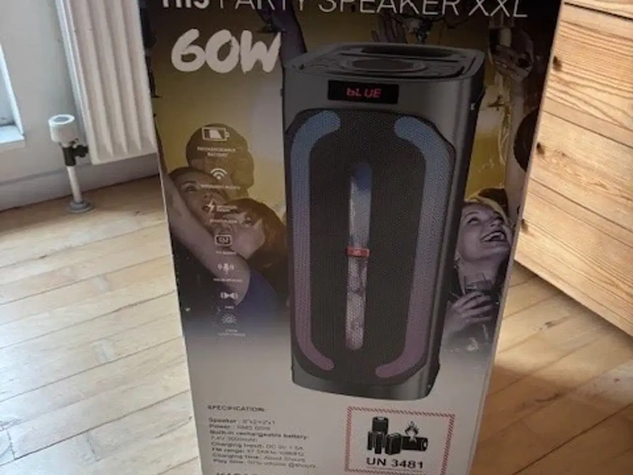 Billede 3 - 60 W karaoke stereo speaker system trådløs