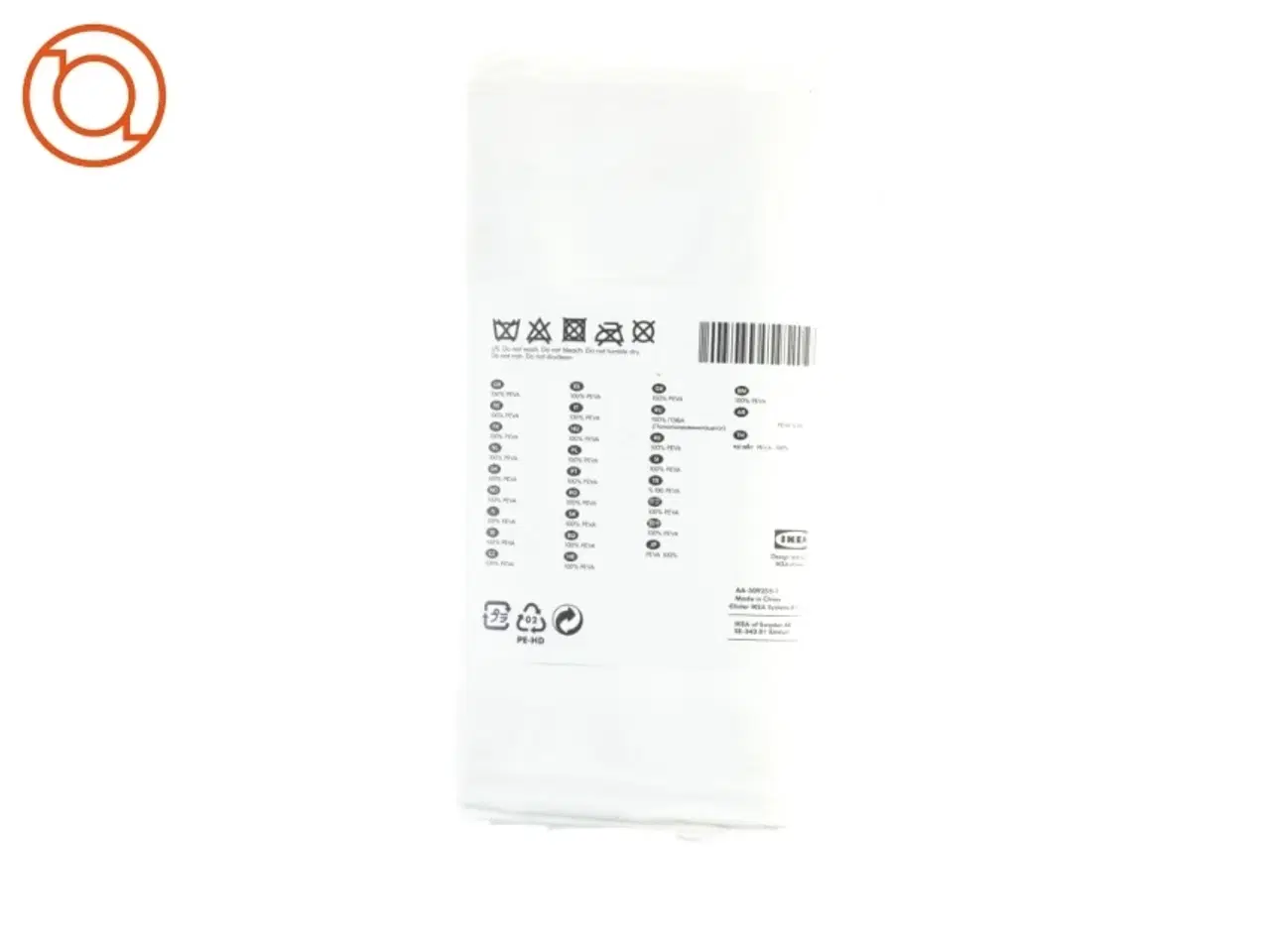 Billede 3 - Badeforhæng, eggegrund fra IKEA (str. 180 x 200 cm)