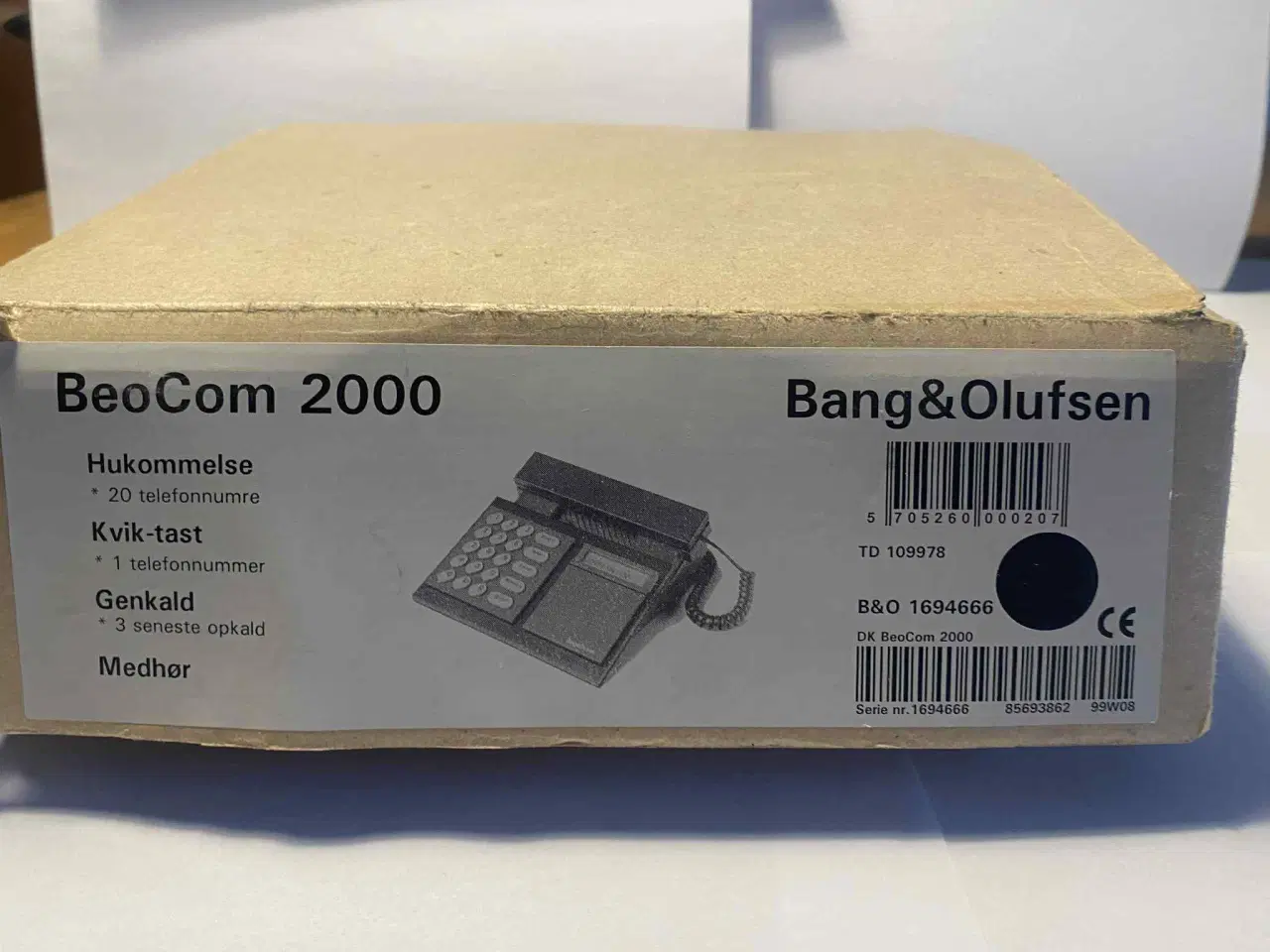 Billede 6 - Bang & Olufsen BeoCom 2000 - Aldrig brugt 