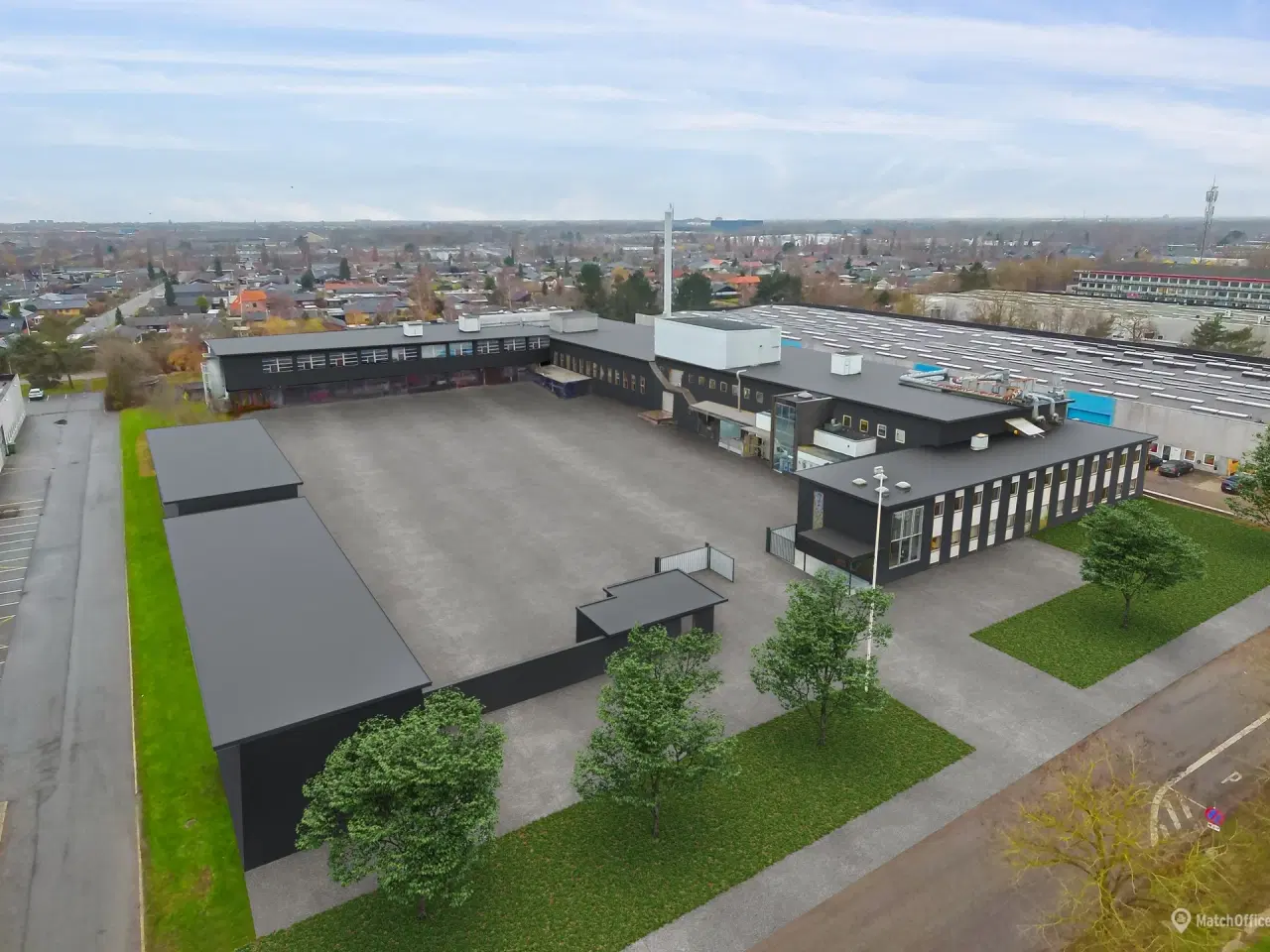 Billede 1 - God lager/logistik ejendom med tilhørende kontorfaciliter i Hersted Industripark – Naverland.