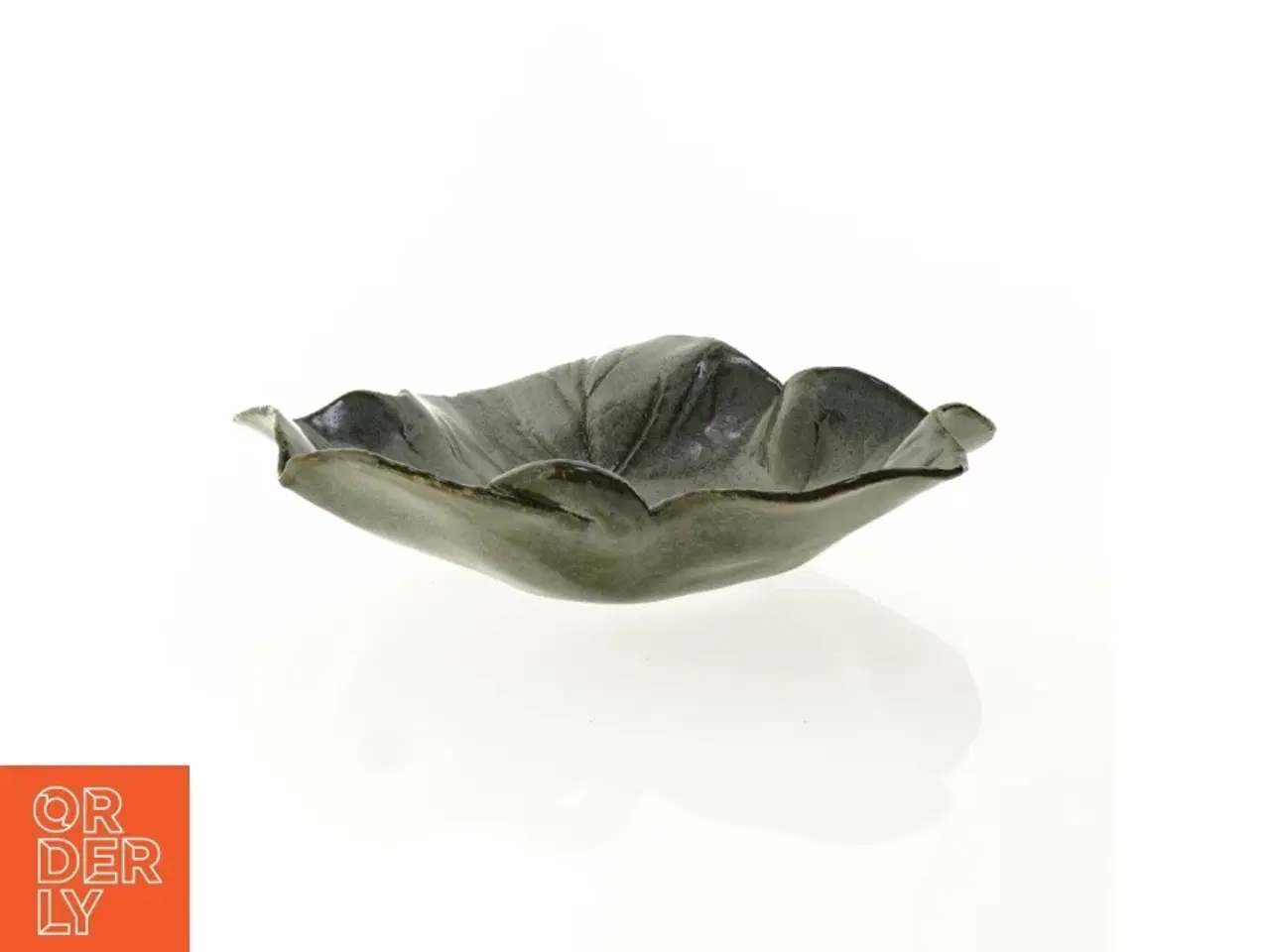 Billede 4 - Keramik fad i blad form (str. 23 x 20 cm)