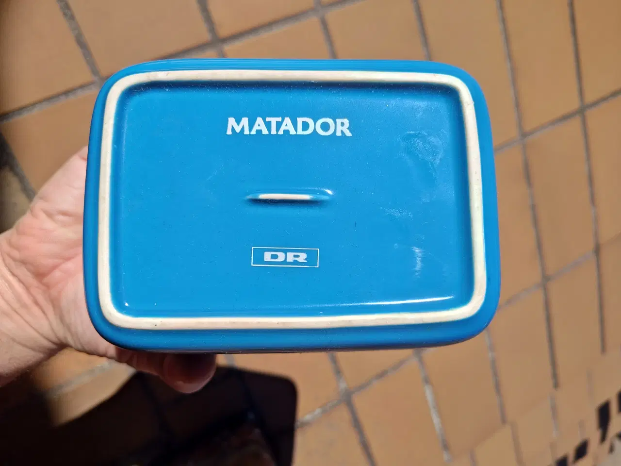 Billede 2 - Matador Smørboks i madam blå farve fra DR Smør 