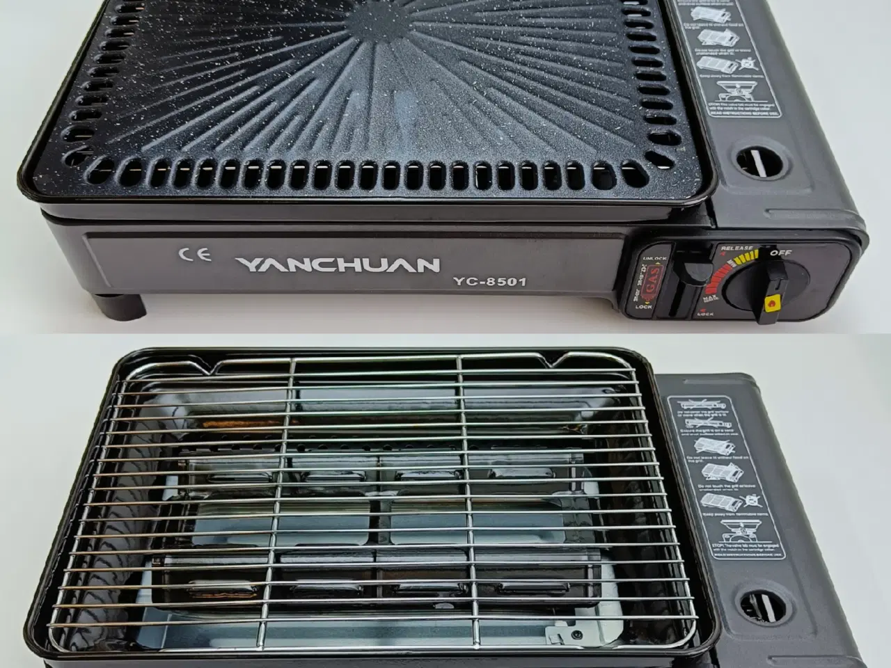 Billede 2 - NY! 2200W Bærbar Gasgrill + 12 Dåser med GAS