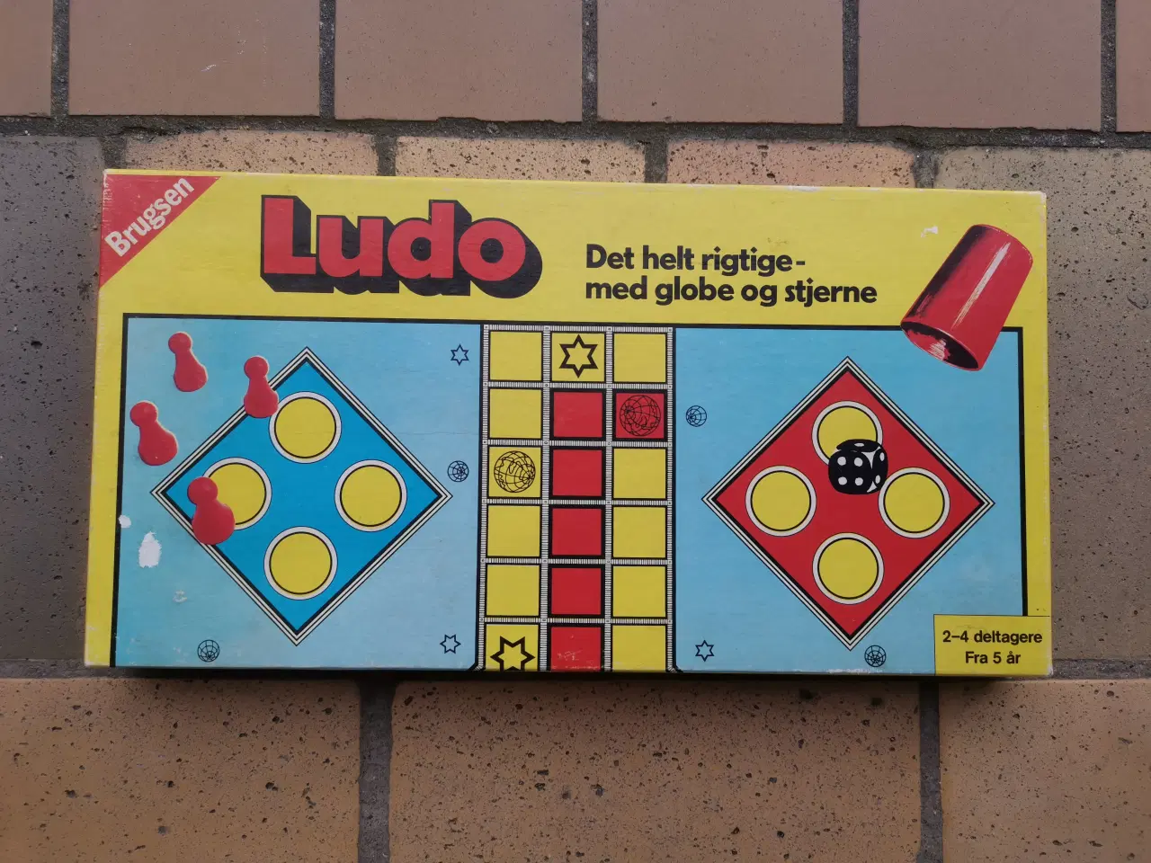 Billede 1 - Gammelt Retro Ludo Brætspil med Brugsen Logo
