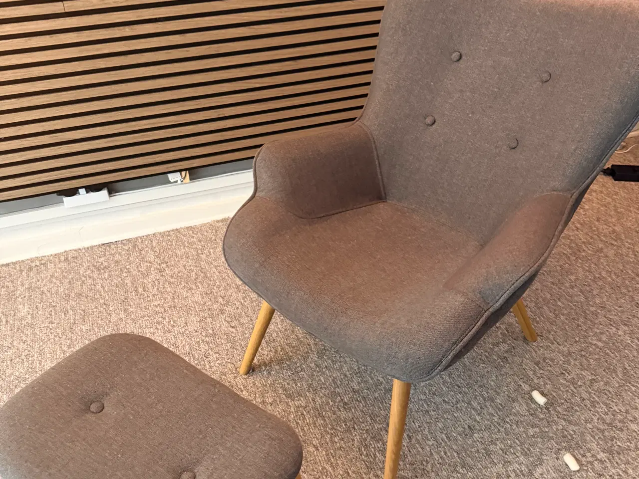 Billede 2 - Lænestol med fodskammel SKALBORG