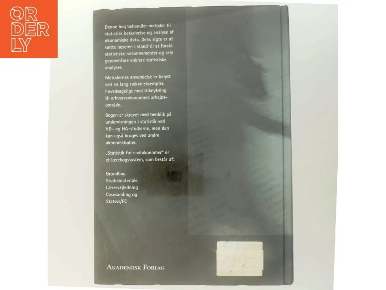 Billede 3 - Statistik for civiløkonomer af Erling B. Andersen (Bog)