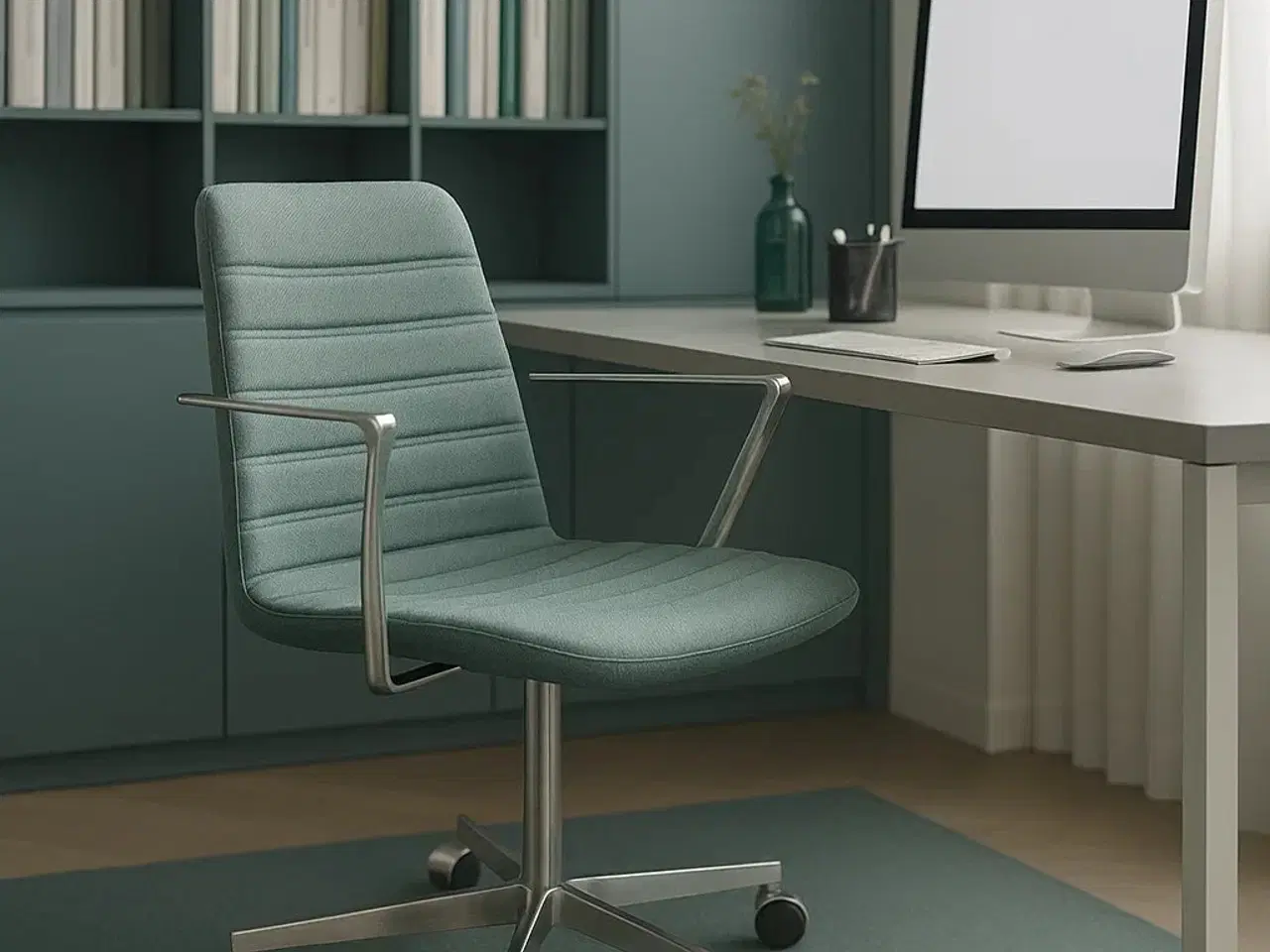 Billede 2 - Paustian | Spinal Chair 44 m. Hjul (Grøn)