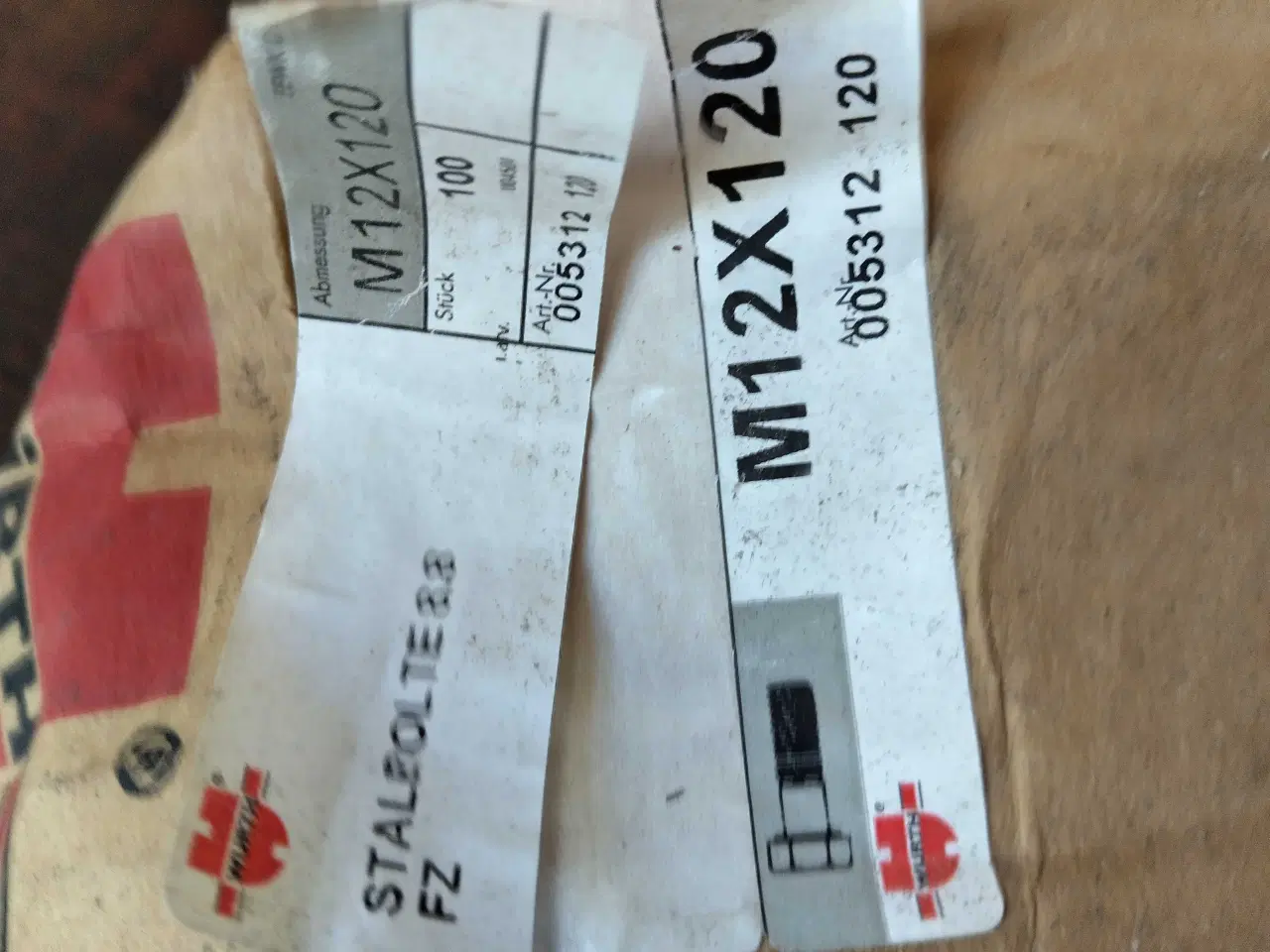 Billede 4 - Bolte 12 mm - 120 mm 