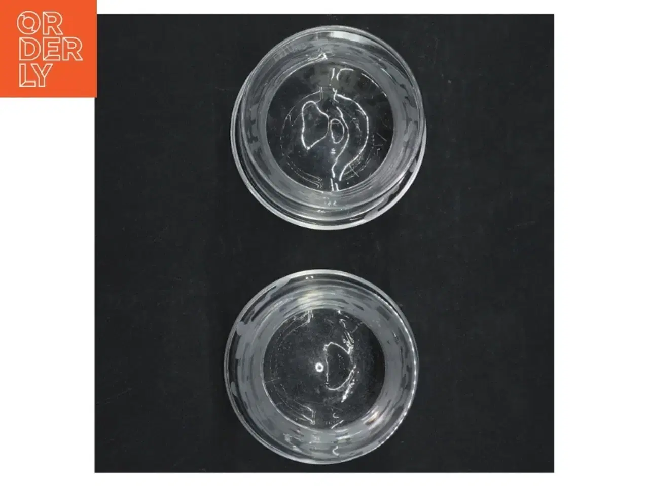 Billede 3 - Gennemsigtige glasvaser med snefnugmønster (str. 7,5 cm, ø 6,5 cm)