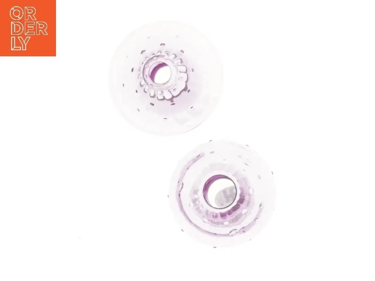 Billede 2 - Dekorative svampe i glas (str. 15 og 11 cm)