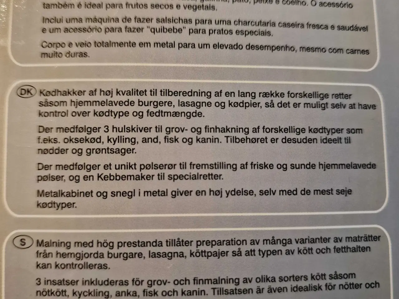 Billede 3 - Kenwood kødhakker helt ny