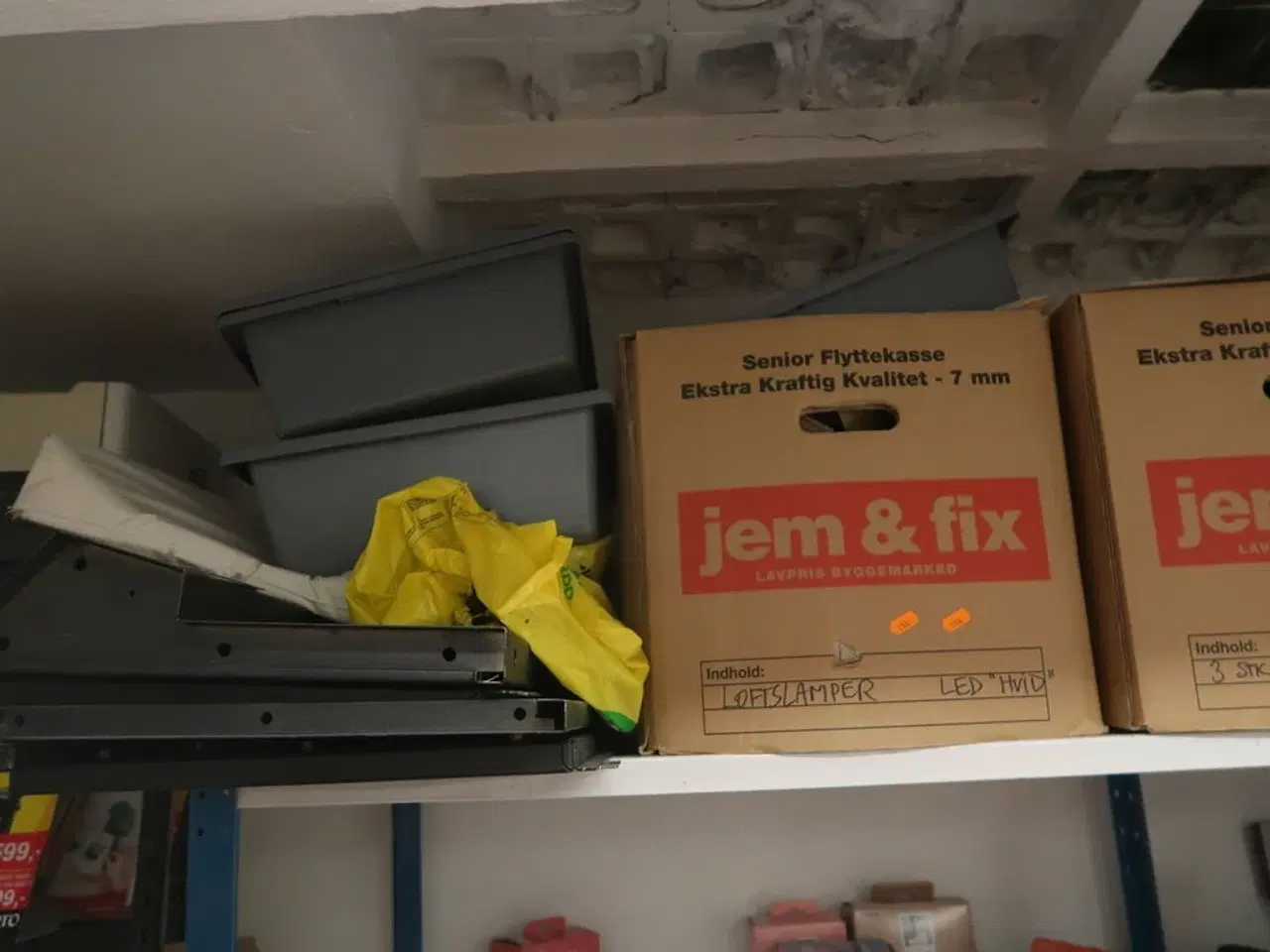 Billede 3 - Kasse med loftslamper LED