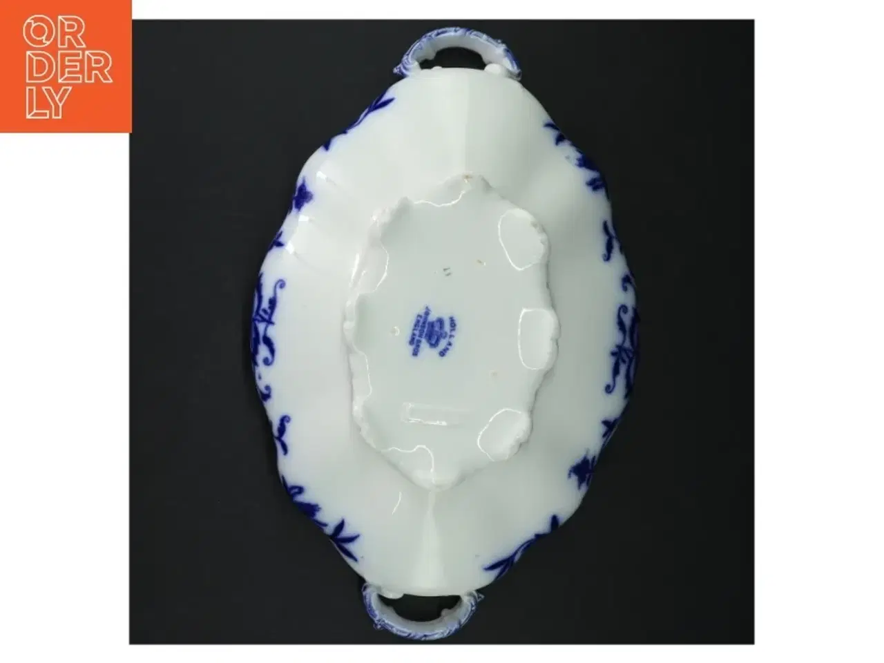 Billede 3 - Blå og hvid porcelæns terrin fra Johnson Bros (str. 30,5 x. 20 cm)