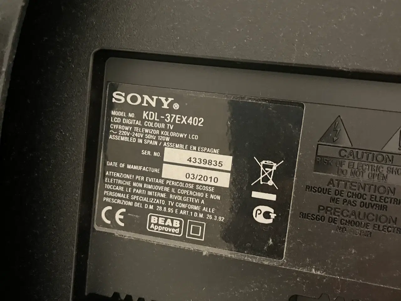 Billede 7 - Sony TV / fladskærm 