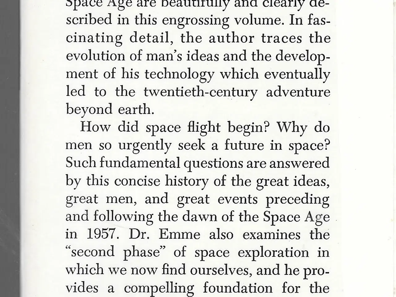 Billede 2 - A History of Space Flight by Eugene M Emme