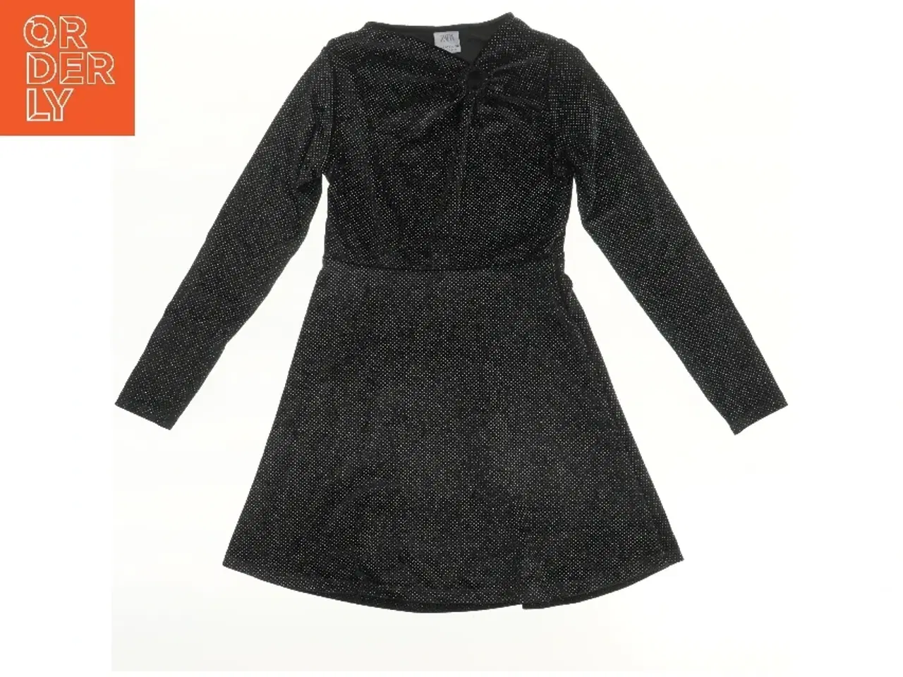 Billede 1 - Sort kjole med prikker fra Zara (str. 152)