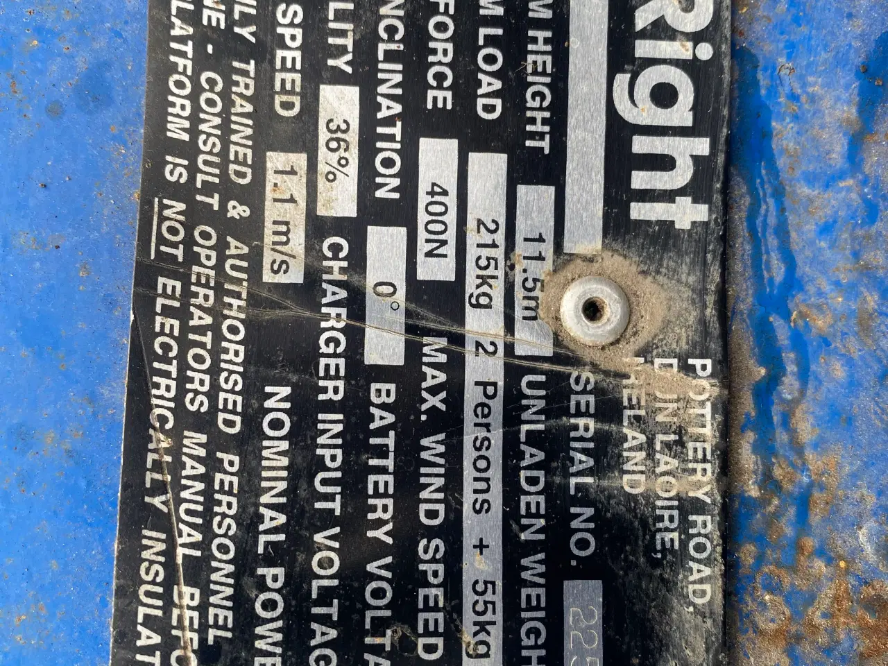 Billede 4 - Upright AB38 knækarm lift 