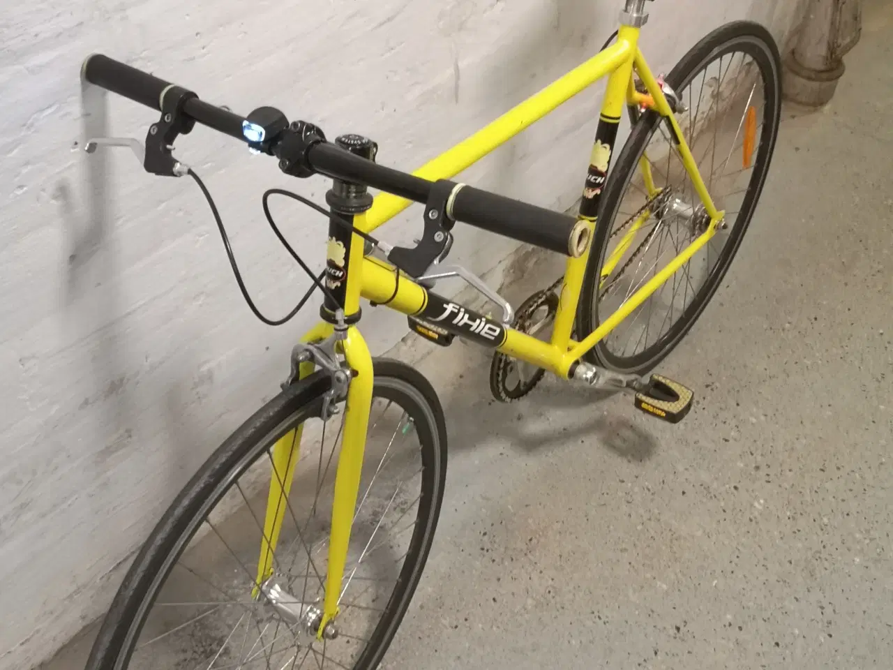 Billede 6 - Gul singlespeed Fixie cykel.