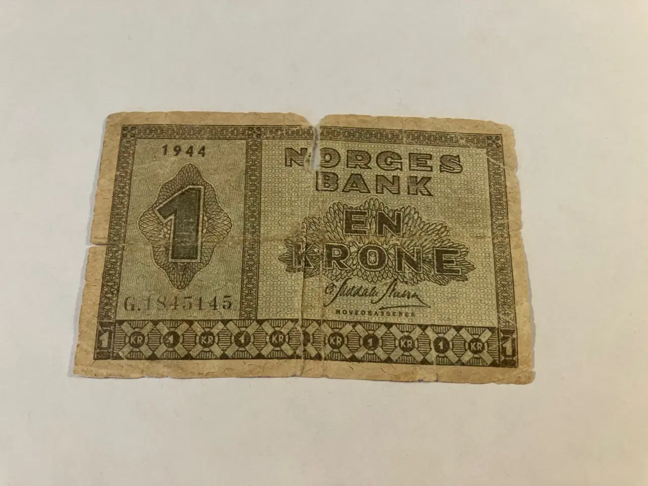 Billede 1 - 1 Krone 1944 Norge