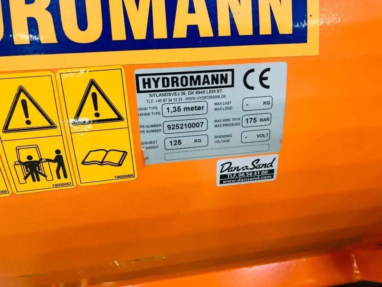 Billede 5 - Hydromann Dozerblad 135 cm m. hydraulisk sving