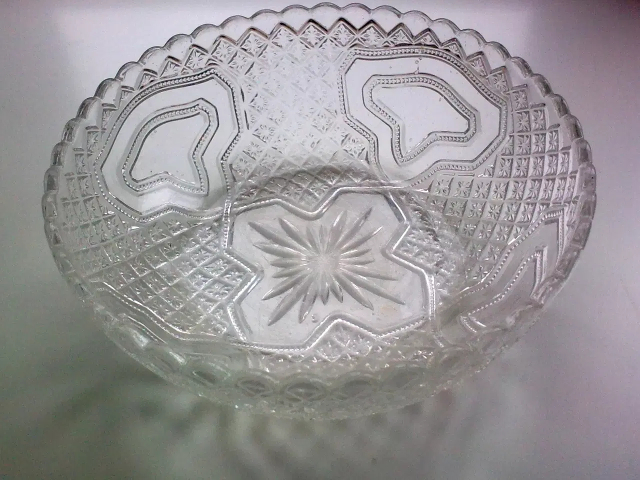 Billede 1 - 1924 glasskål antik Dansk glasværk