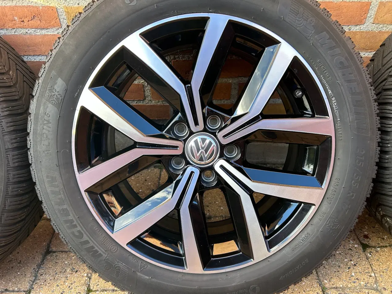Billede 5 - Originale VW 17" alufælge med vinterdæk