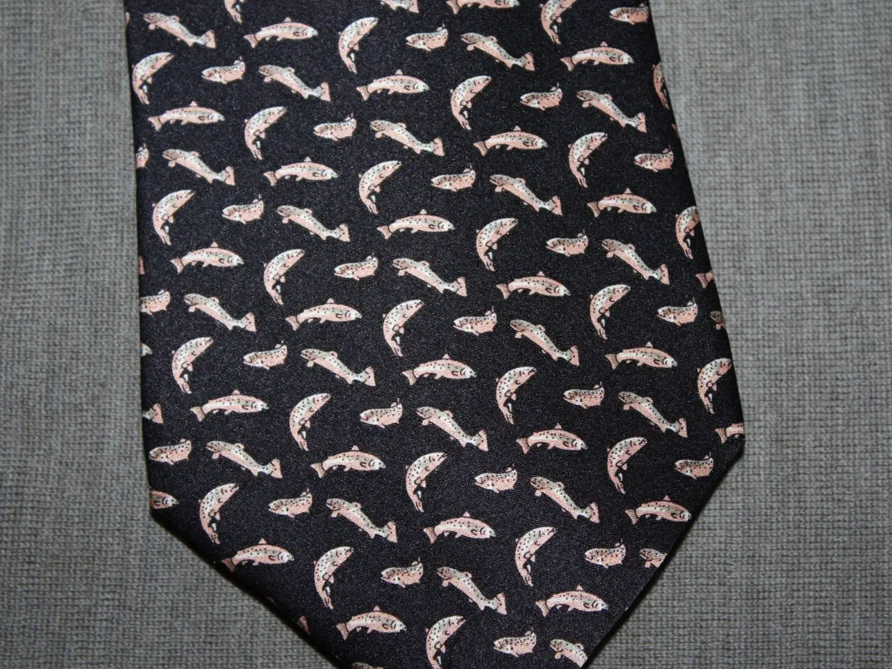 Billede 3 - Silke slips med fisk Museum Artifacts All Silk