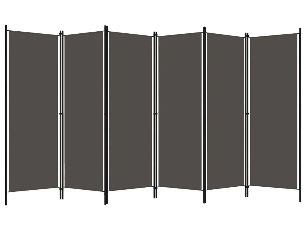 Billede 2 - 6-panels rumdeler 300 x 180 cm antracitgrå