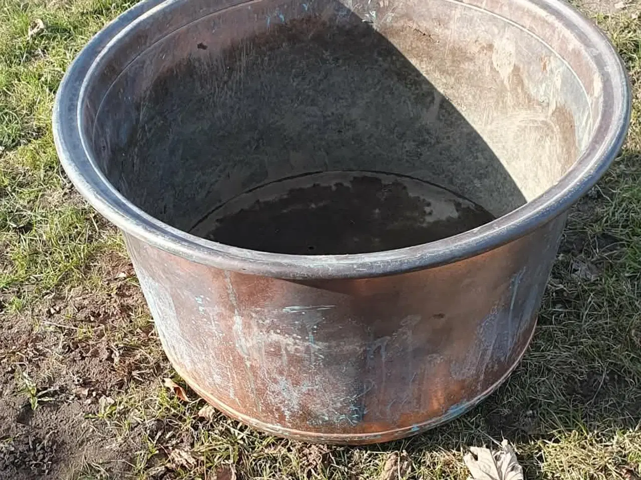 Billede 1 - Stor kobber krukke 