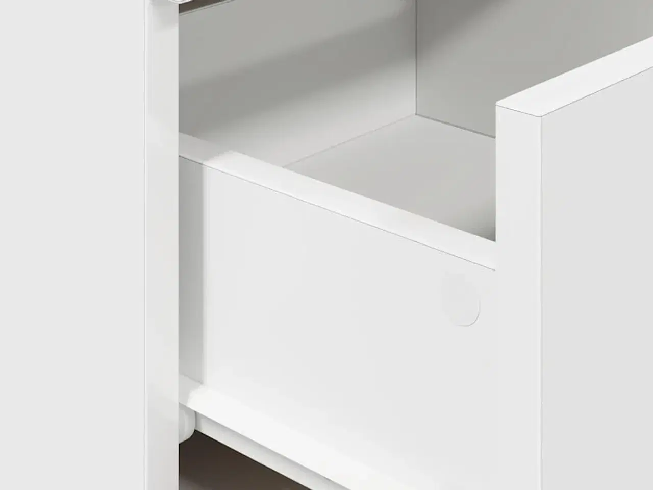 Billede 8 - Sengebord med 2 skuffer 36x36x68 cm hvid